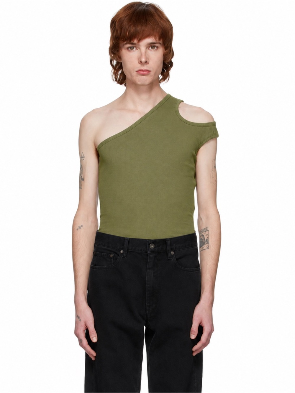 NWT Telfar half tank in Drab Green XS/S
